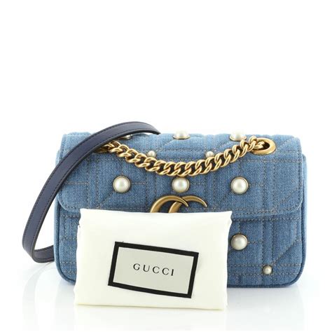 gucci marmont backpack dupe|gucci marmont denim pearl bag.